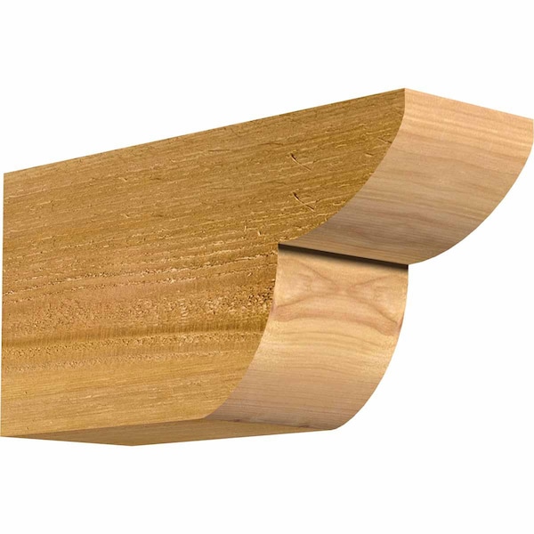 Ekena Millwork Crestline Rough Sawn Rafter Tail, Western Red Cedar, 4"W x 6"H x 12"L RFT04X06X12CRE00RWR - main